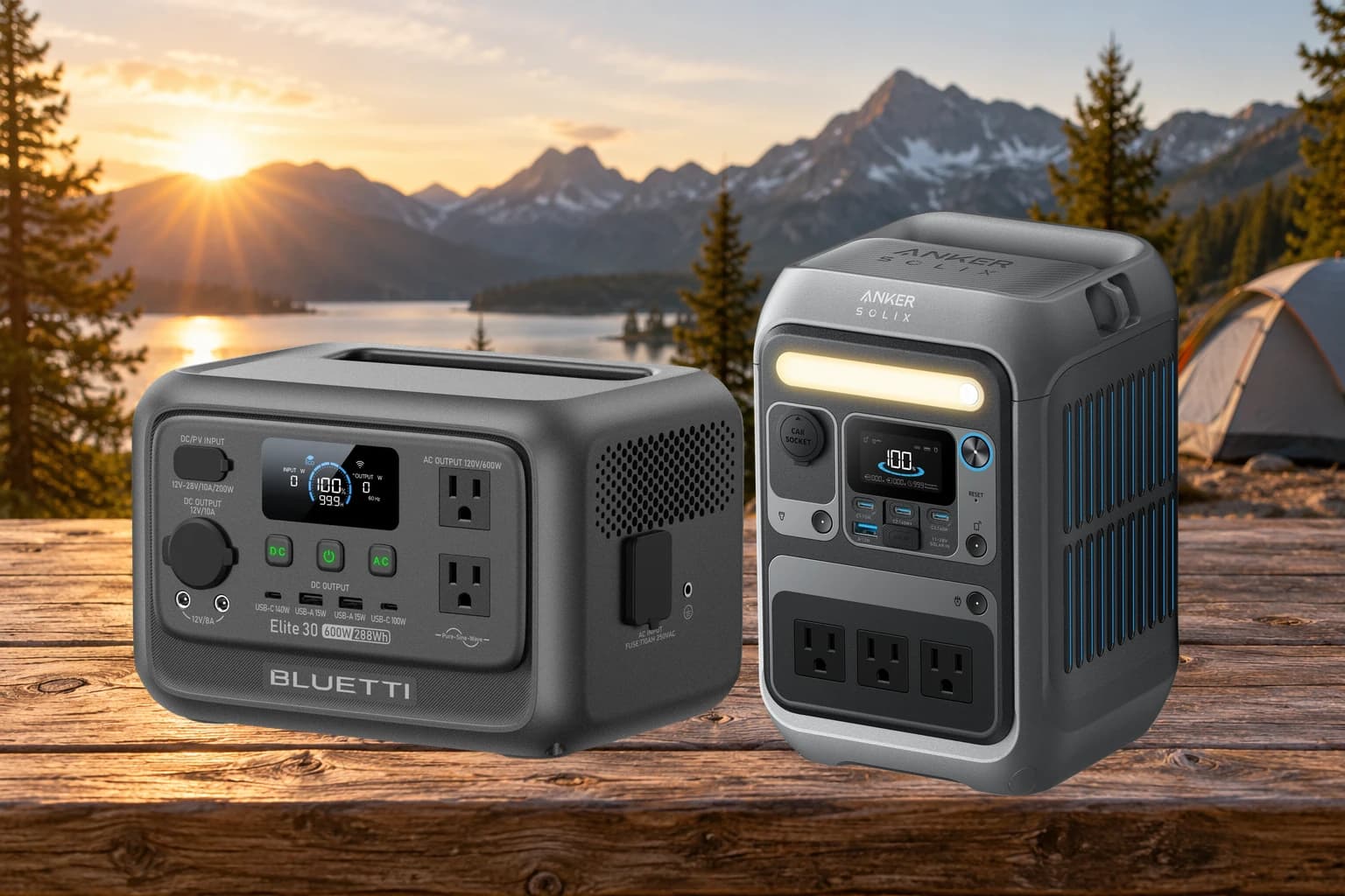 BLUETTI Elite 30 V2 vs Anker SOLIX C300